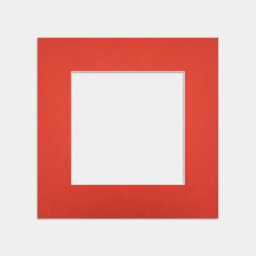 Ak Frames 8X8 Poppy Red Picture Mounts To Fit 5X5 Aperture Size - Mount Board Only (No Frame Included) - thumbnail 1