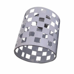 Metal Easy Fit Drum Cage Ceiling Light Shade Hollow Out Lamp Shade For Ceiling Pendant Light For Kitchen, Hall - thumbnail 1