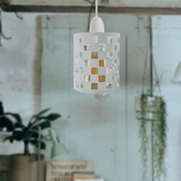 Metal Easy Fit Drum Cage Ceiling Light Shade Hollow Out Lamp Shade For Ceiling Pendant Light For Kitchen, Hall - thumbnail 3