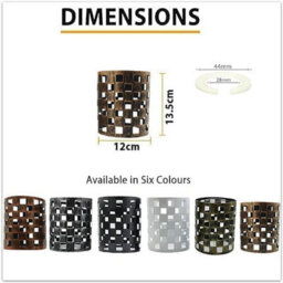 Metal Easy Fit Drum Cage Ceiling Light Shade Hollow Out Lamp Shade For Ceiling Pendant Light For Kitchen, Hall - thumbnail 9