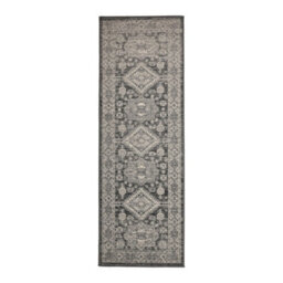 Melrose Colorama Medallion Pattern Grey Traditional Indoor Runner Rug 067/200Cm - thumbnail 4