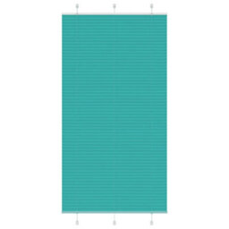 Berkfield Pleated Blind Petrol Green 105X200 Cm Fabric Width 104.4 Cm Polyester