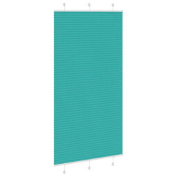 Berkfield Pleated Blind Petrol Green 105X200 Cm Fabric Width 104.4 Cm Polyester - thumbnail 3