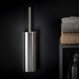 Cosmic Toilet Brush, Wall-Mounted, Matt Stainless Steel, Logic Collection - thumbnail 4