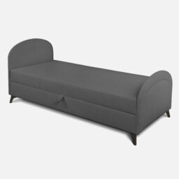 Heze Furniture Ping Day Bed Chaise Lounge With Storage - Charcoal (Mavel14) - thumbnail 1