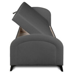 Heze Furniture Ping Day Bed Chaise Lounge With Storage - Charcoal (Mavel14) - thumbnail 2