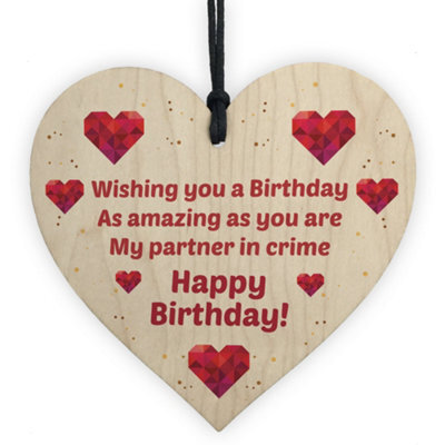 Red Ocean Happy Birthday Funny Best Friend Bestie Friendship Birthday Card Gift - image 1