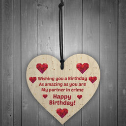 Red Ocean Happy Birthday Funny Best Friend Bestie Friendship Birthday Card Gift - thumbnail 2