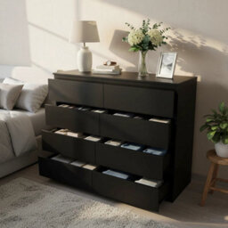 Modern Chest Of 8 Drawers Wooden Bedside Side Table Storage Furniture Cabinet - thumbnail 6