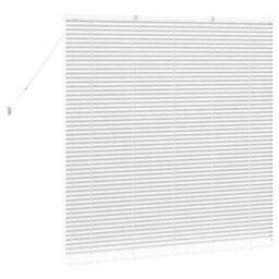 Berkfield Window Blind With Curtains Manual White Aluminium - thumbnail 7