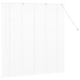 Berkfield Window Blind With Curtains Manual White Aluminium - thumbnail 6
