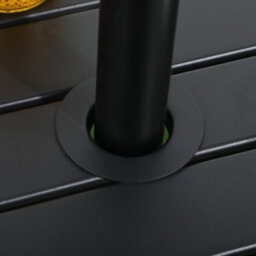 Outsunny Garden Side Table Coffee Table With Umbrella Hole For Patio Balcony - thumbnail 7