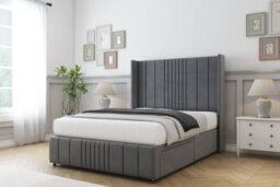 "Sloomy Hargrave Armour Coniston Divan Bed Set No Drawers With 54"" Wingback & 12"" Footboard 5' King" - thumbnail 2
