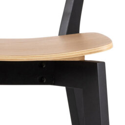 Furniture To Go Roxby Bar Stool, Black And Oak Set Of 2 - thumbnail 8