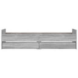 Berkfield Bed Frame With Drawers Without Mattress Grey Sonoma 100X200 Cm - thumbnail 6