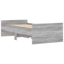 Berkfield Bed Frame With Drawers Without Mattress Grey Sonoma 100X200 Cm - thumbnail 8
