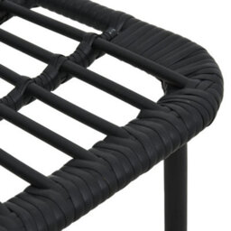 Berkfield 7 Piece Outdoor Dining Set Poly Rattan And Glass - thumbnail 9