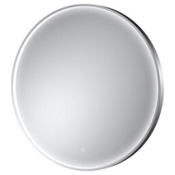 Hudson Reed Mensa Round Led Touch Sensor Inset Framed Mirror With Demister, Chrome, 800 X 800 mm - thumbnail 3