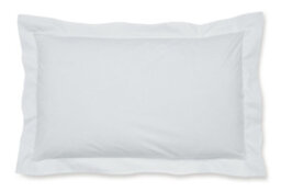 Catherine Lansfield Easy Iron Percale Oxford 50X75Cm + Border Pack Of 2 Pillow Cases With Envelope Closure White