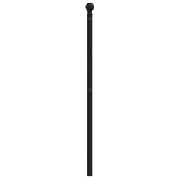 Berkfield Metal Headboard Black 193 Cm - thumbnail 4