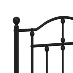 Berkfield Metal Headboard Black 193 Cm - thumbnail 5