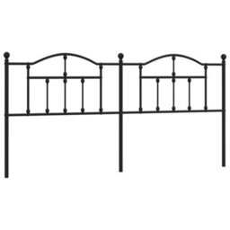 Berkfield Metal Headboard Black 193 Cm - thumbnail 2
