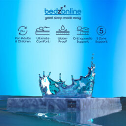 Bedz Online Bedzonline 15Cm Waterproof Memory Foam Mattress, 5-Zone Orthopaedic Support, 4Ft6 Double (135X190Cm) - thumbnail 5