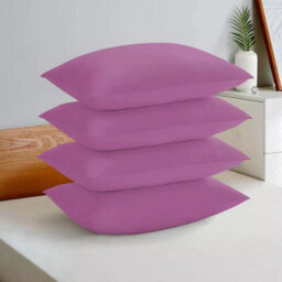 Ameha Bedding Pillowcase-Plain Dyed Purple Breathable Envelope Durable Pillow Cover 2 Pair (50 X 75 Cm) Pillow Covers - thumbnail 6
