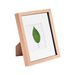 "Nicola Spring 3D Box Photo Frame - 8 X 10"" With 4 X 6"" Mount - Light Wood/white" - thumbnail 1