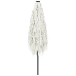 Berkfield Garden Parasol With Steel Pole White 300X200X250 Cm - thumbnail 6