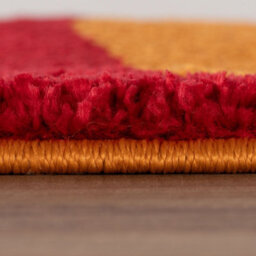 The Rugs Joli Red And Orange Wavy Rug Soft Dense Pile Easy To Clean And Pet Friendly For Living Rooms And Bedrooms - thumbnail 3
