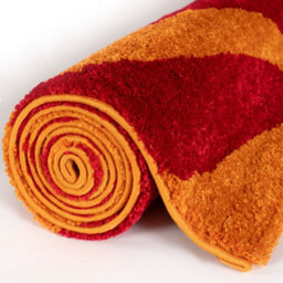 The Rugs Joli Red And Orange Wavy Rug Soft Dense Pile Easy To Clean And Pet Friendly For Living Rooms And Bedrooms - thumbnail 7