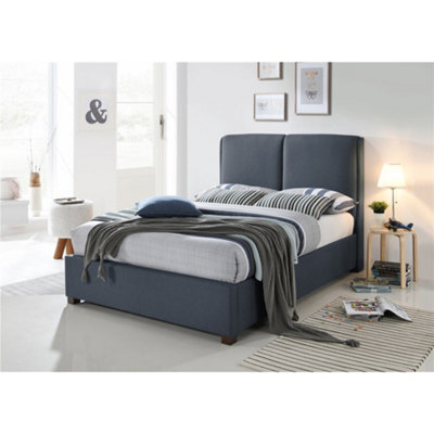 TL Beds Designer Fabric Dark Grey Bed Frame - King 5Ft