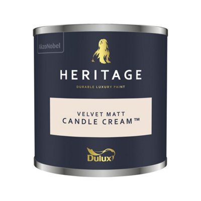 Dulux Trade Dulux Heritage Velvet Matt - 125Ml Tester Pot - Candle Cream