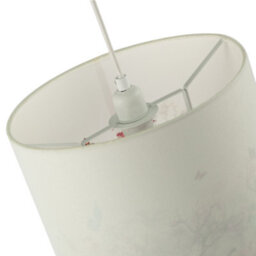 Happy Homewares Cream Linen Fabric Lamp Shade With Inner Cotton Colourful Floral Print - thumbnail 4