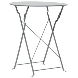 Walplus 3 Piece Bistro Set Steel Grey - Durable And Long Lasting - thumbnail 3