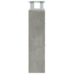 Berkfield Modern Shoe Cabinet Concrete Grey 63X24X104 Cm Engineered Wood - thumbnail 7