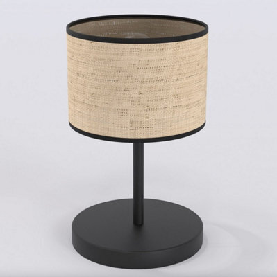 Emibig Lighting Emibig Eco Table Lamp 1 X E27 Black / Rattan - image 1