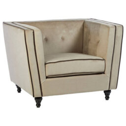 Orsina Ferris Mink Velvet Chair - thumbnail 2