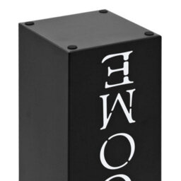 Vidaxl Umbrella Stand Welcome Steel Black - thumbnail 7