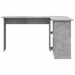 Berkfield Concrete Grey Computer Desk Concrete Grey Particle Board - thumbnail 4
