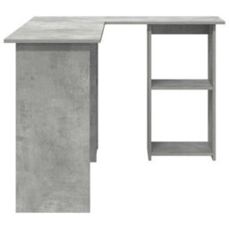 Berkfield Concrete Grey Computer Desk Concrete Grey Particle Board - thumbnail 5