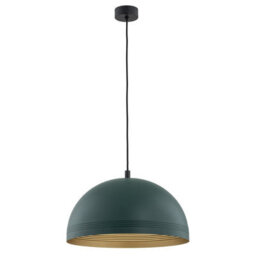 Luminosa Lighting Luminosa Bonita Dome Pendant Ceiling Light Green, Gold Inside - thumbnail 2