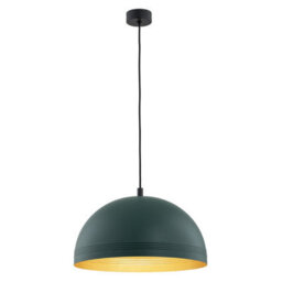Luminosa Lighting Luminosa Bonita Dome Pendant Ceiling Light Green, Gold Inside - thumbnail 1