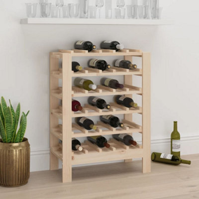 Walplus Wine Rack 61.5X30X82 Cm Solid Wood Pine - image 1
