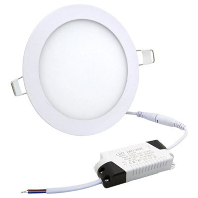 Long Life Lamps Company 12W Led Round Ceiling Panel 6500K Cool White - image 1