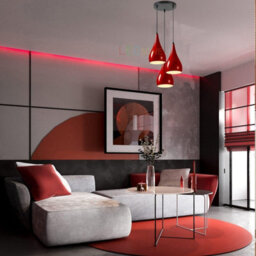 Ledsone 3 Head Black Metal Pendant Light  Modern Tear Drop Ceiling Cluster E27 For Living Room - thumbnail 8