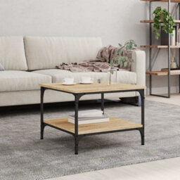 Berkfield Coffee Table Sonoma Oak 55X55X40 Cm Engineered Wood - thumbnail 1