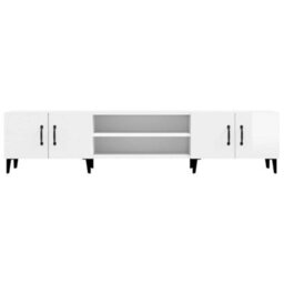 Walplus Tv Cabinet High Gloss White 180X31.5X40 Cm Engineered Wood - thumbnail 6