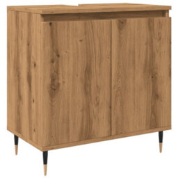 Berkfield Bathroom Cabinet Artisan Oak 58X33X60 Cm Engineered Wood - thumbnail 2